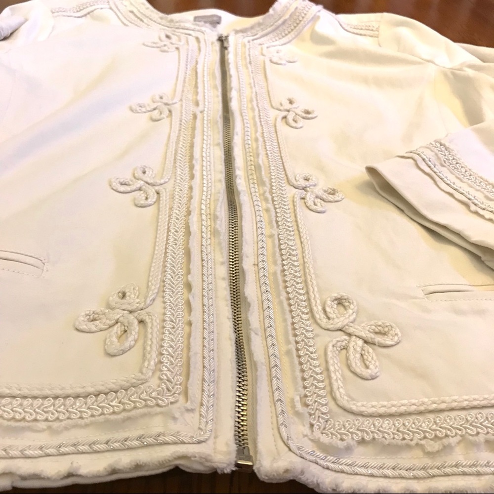 Chico’s Cream Jacket - Picture 5 of 9
